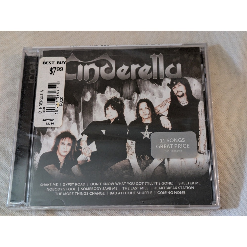 Cinderella Icon CD Greatest Hits Best Of 11 Songs Shake Me Gypsy Road New Sealed